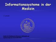 Informationssysteme in der Medizin