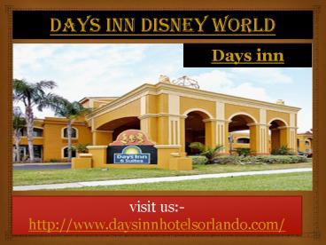 Days inn disney world