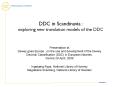 DDC in Scandinavia : exploring new translation models of the DDC PowerPoint PPT Presentation