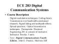 ECE 283 Digital Communication Systems PowerPoint PPT Presentation