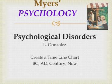 Psychological Disorders