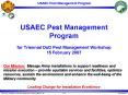 USAEC Pest Management Program  for Triennial DoD Pest Management Workshop 15 February 2007 PowerPoint PPT Presentation