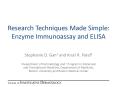 Research Techniques Made Simple: Enzyme Immunoassay and ELISA PowerPoint PPT Presentation