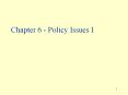 Chapter 6 - Policy Issues I PowerPoint PPT Presentation