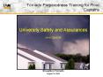 Tornado Preparedness Training for Floor Captains PowerPoint PPT Presentation
