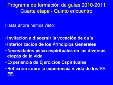 Programa de formaci