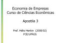 Economia de Empresas Curso de Ci PowerPoint PPT Presentation