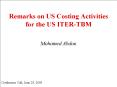 Remarks on US Costing Activities for the US ITER-TBM PowerPoint PPT Presentation
