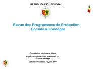 Revue des Programmes de Protection Sociale au S