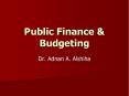 Public Finance PowerPoint PPT Presentation