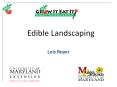 Edible Landscaping PowerPoint PPT Presentation