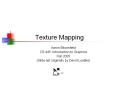 Texture Mapping PowerPoint PPT Presentation