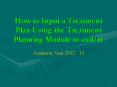 How to Input a Treatment Plan Using the Treatment Planning Module in axiUm PowerPoint PPT Presentation