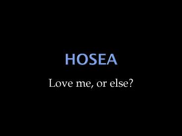 Hosea