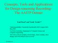 Concepts, Tools and Applications for Design reasoning Recording-The AAITP Detract PowerPoint PPT Presentation