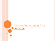 Vending Machines Companies