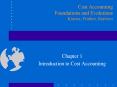 Introduction to Cost Accounting PowerPoint PPT Presentation