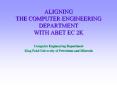 ALIGNING THE COMPUTER ENGINEERING DEPARTMENT WITH ABET EC 2K PowerPoint PPT Presentation