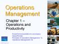 Operations and Productivity PowerPoint PPT Presentation