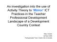 An investigation into the use of Activity Theory to  PowerPoint PPT Presentation