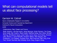 What can computational models tell us about face processing?