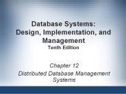 Database Systems: Design, Implementation, and Management Tenth Edition