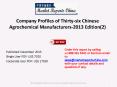 Chinese Agrochemical Manufacturers - Latest Report