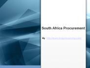 South Africa Procurement Materials