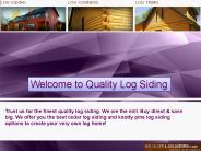 cedar log siding