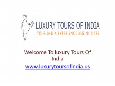 Luxury India Vacations