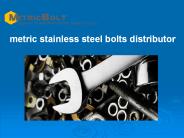 metric stainless steel bolts distributor