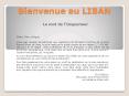 Bienvenue au LIBAN PowerPoint PPT Presentation