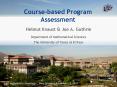 Course-based Program Assessment PowerPoint PPT Presentation