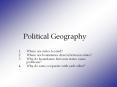 Political Geography PowerPoint PPT Presentation
