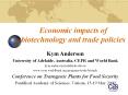 Economic impacts of biotechnology and trade policies PowerPoint PPT Presentation