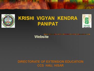 KRISHI VIGYAN KENDRA PANIPAT