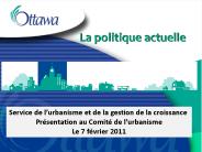 La politique actuelle