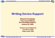 Writing Device Support