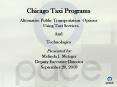 Chicago Taxi Programs PowerPoint PPT Presentation