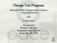 Chicago Taxi Programs