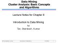 Data Mining Cluster Analysis: Basic Concepts and Algorithms PowerPoint PPT Presentation