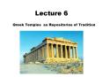 Greek Temples as Repositories of Tradition PowerPoint PPT Presentation