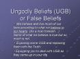 Ungodly Beliefs (UGB) or False Beliefs PowerPoint PPT Presentation