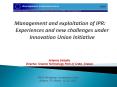 Management and exploitation of IPR: Experiences and new challenges under Innovation Union Initiative PowerPoint PPT Presentation