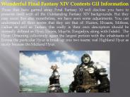 Wonderful Final Fantasy XIV Contests Gil Information