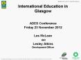 International Education in Glasgow PowerPoint PPT Presentation