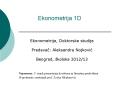 Ekonometrija 1D PowerPoint PPT Presentation