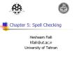 Chapter 5: Spell Checking PowerPoint PPT Presentation