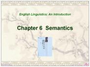 Chapter 6 Semantics
