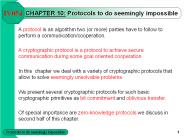 CHAPTER 10: Protocols to do seemingly impossible